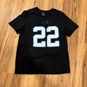 Nike Shirt Mens XL Black Carolina Panthers McCaffrey #22 Short Sleeve T-Shirt